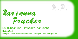 marianna prucker business card